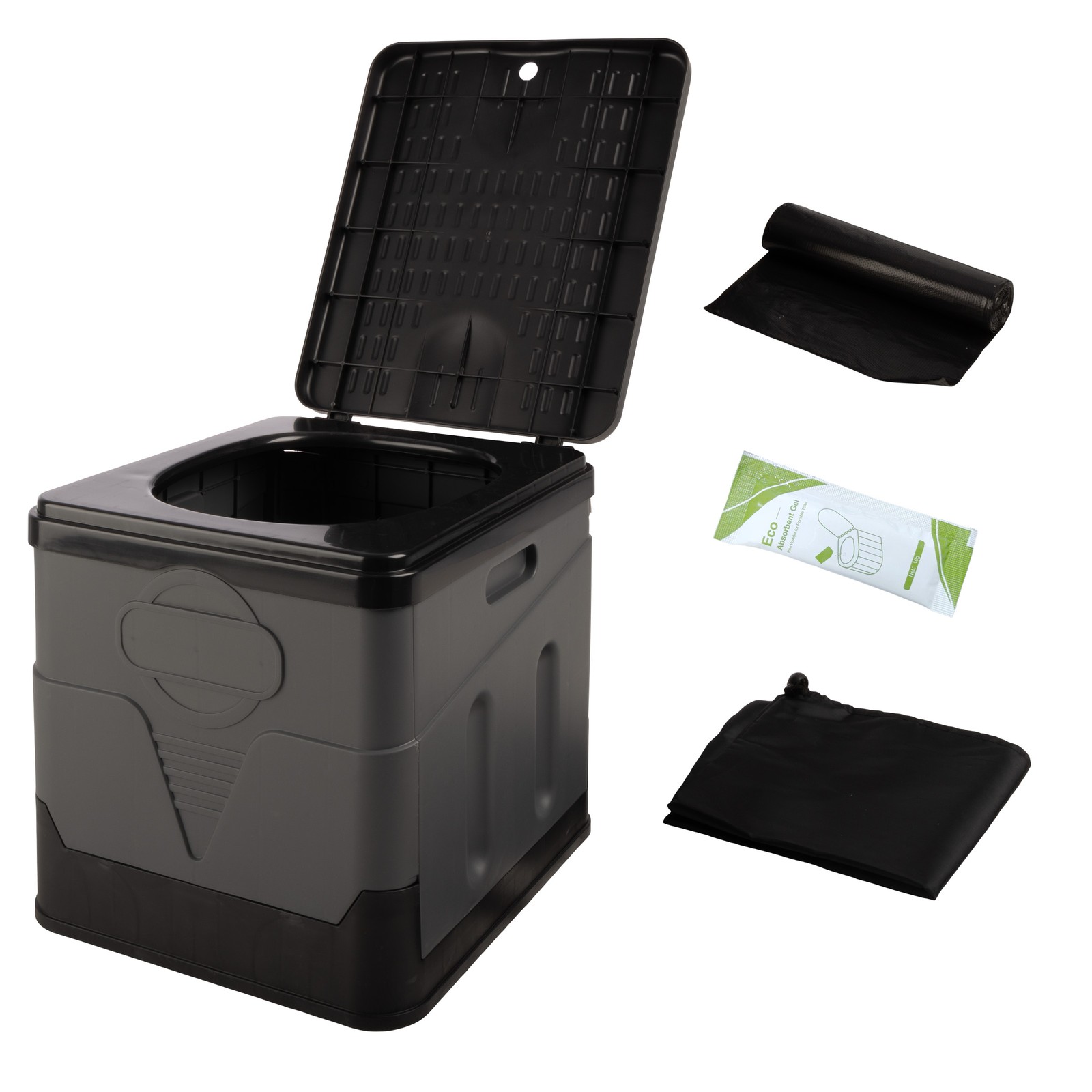 Portable Toilet for Adults 330lb Capacity Camping Toilet for Adults with Lid