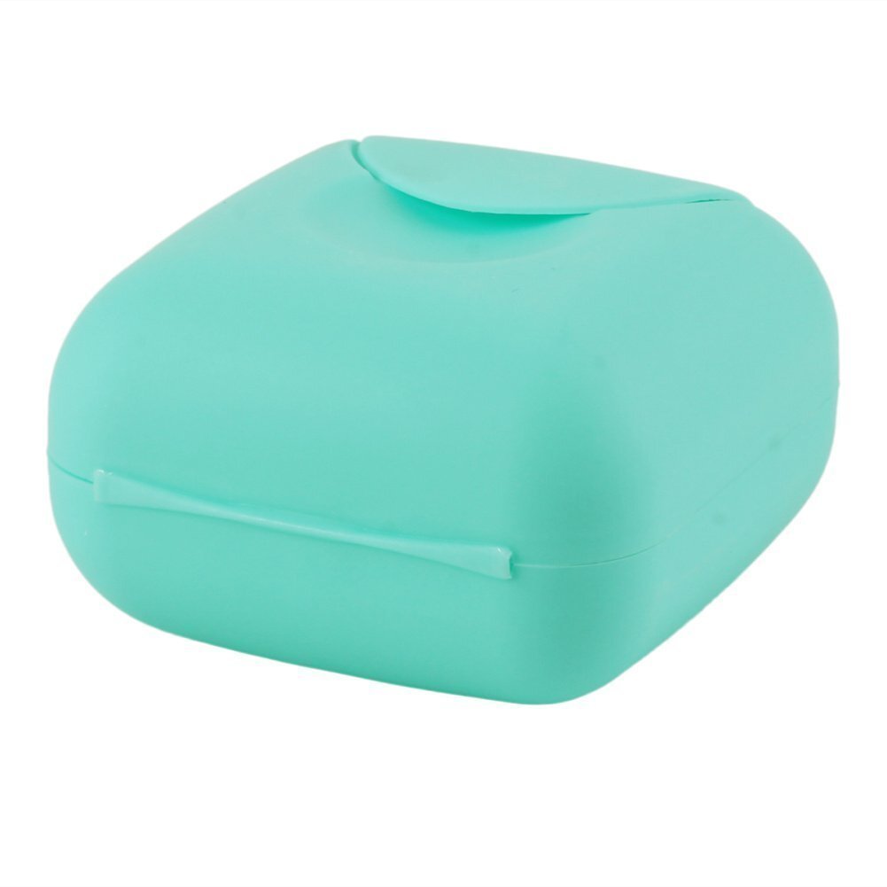 2 Pcs Small Size Plastic Soap Case Holder Container Box Home Outdoor Hiking Camp