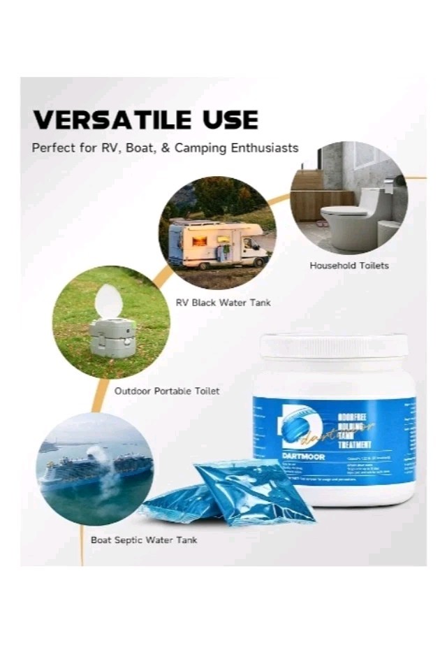 DARTMOOR Holding Tank Treatment Drop-Ins, 20 Pack Water Tank Odor Treatment for