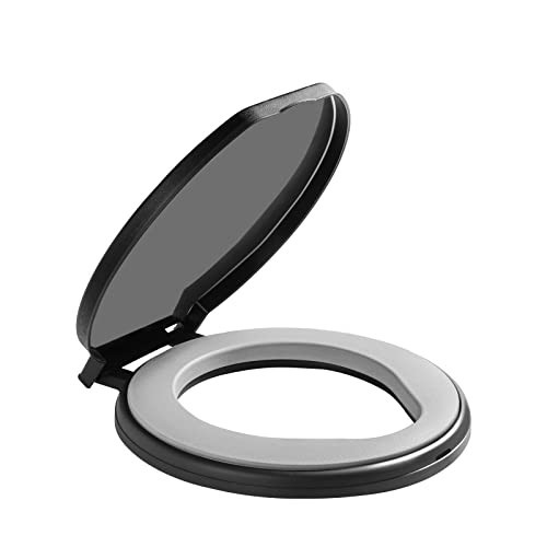 Portable Bucket Toilet Seat with Soft Cushion, 270° Rotating Lid, XL Camping Loo