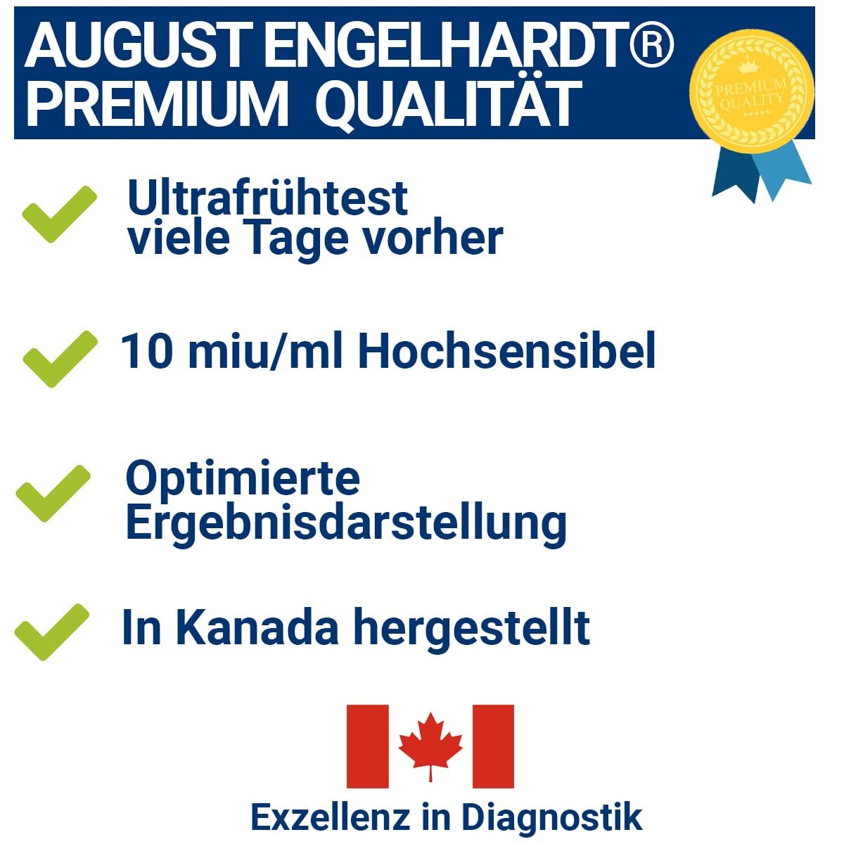 20x Pregnancy Test Strips 10mIU/ml – Made in Canada – Over 99% Accurate…