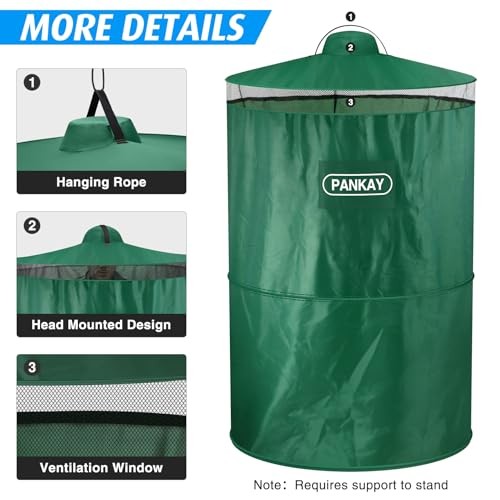 Pop Up Privacy Tent, Portable Outdoor Camping Bathroom Toilet Tent, Green