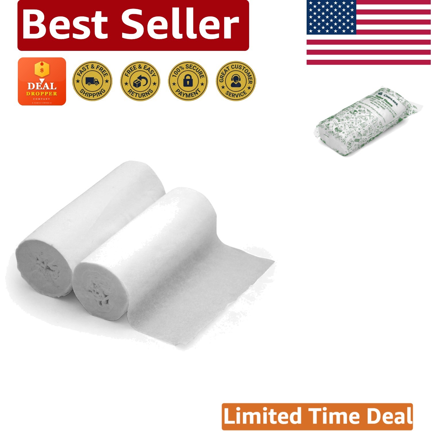 Lightweight, Eco-Friendly Toilet Tissue Rolls – Perfect for Outdoor Adventures