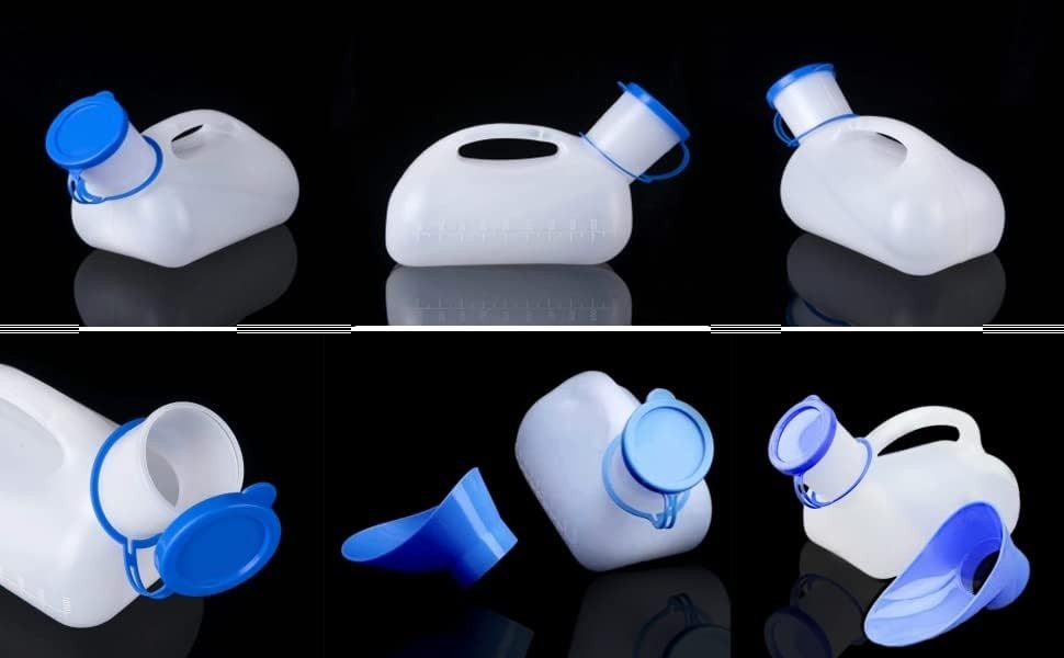 Portable Urinal, Urinals for Men Spill Proof, 34oz /1000ml Urinal for Car,Tra…