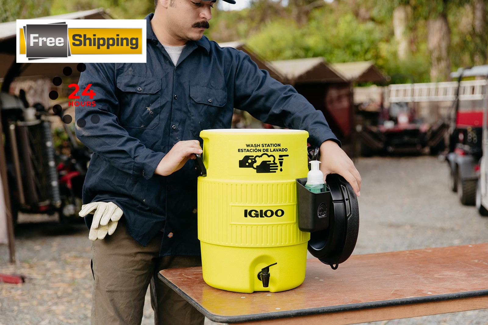 Igloo Hardsided Commerical Acid Green 5-Gallon 5 Gallon, 5 Gallon