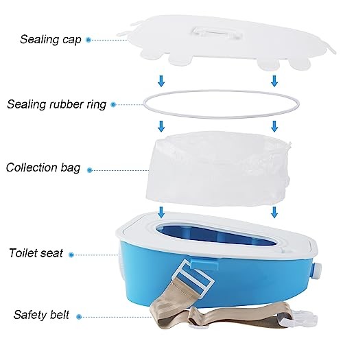 Portable Car Toilet-mobile emergency Toilet Urinal,portable potty for Blue