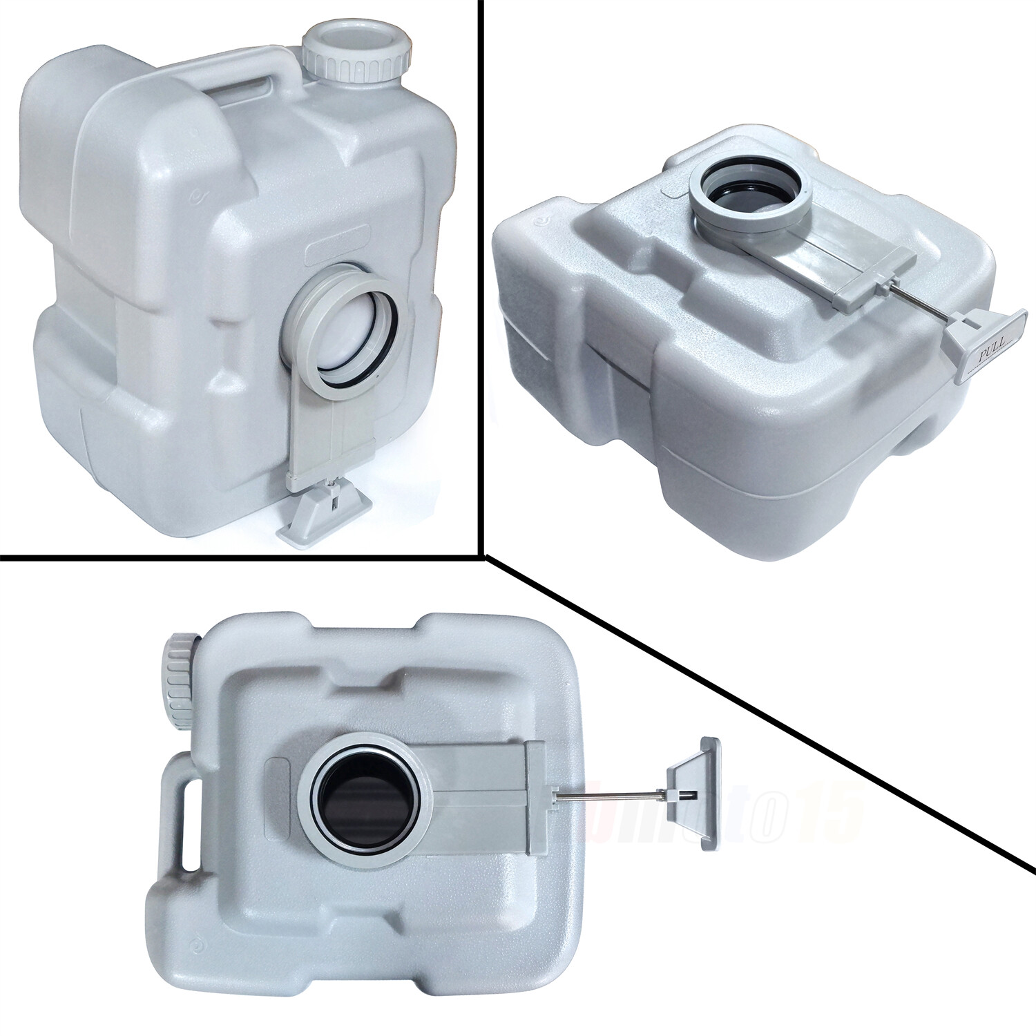 H:42 L:41 W:35 CM Temporary Toilet For Outdoor Touring Car Tent Small Room GRAY