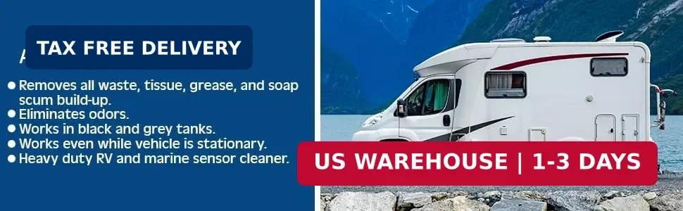 BRODYS RV and Marine Sensor Cleaner Liquid, Black Water Holding Tanks, 32oz | Fi