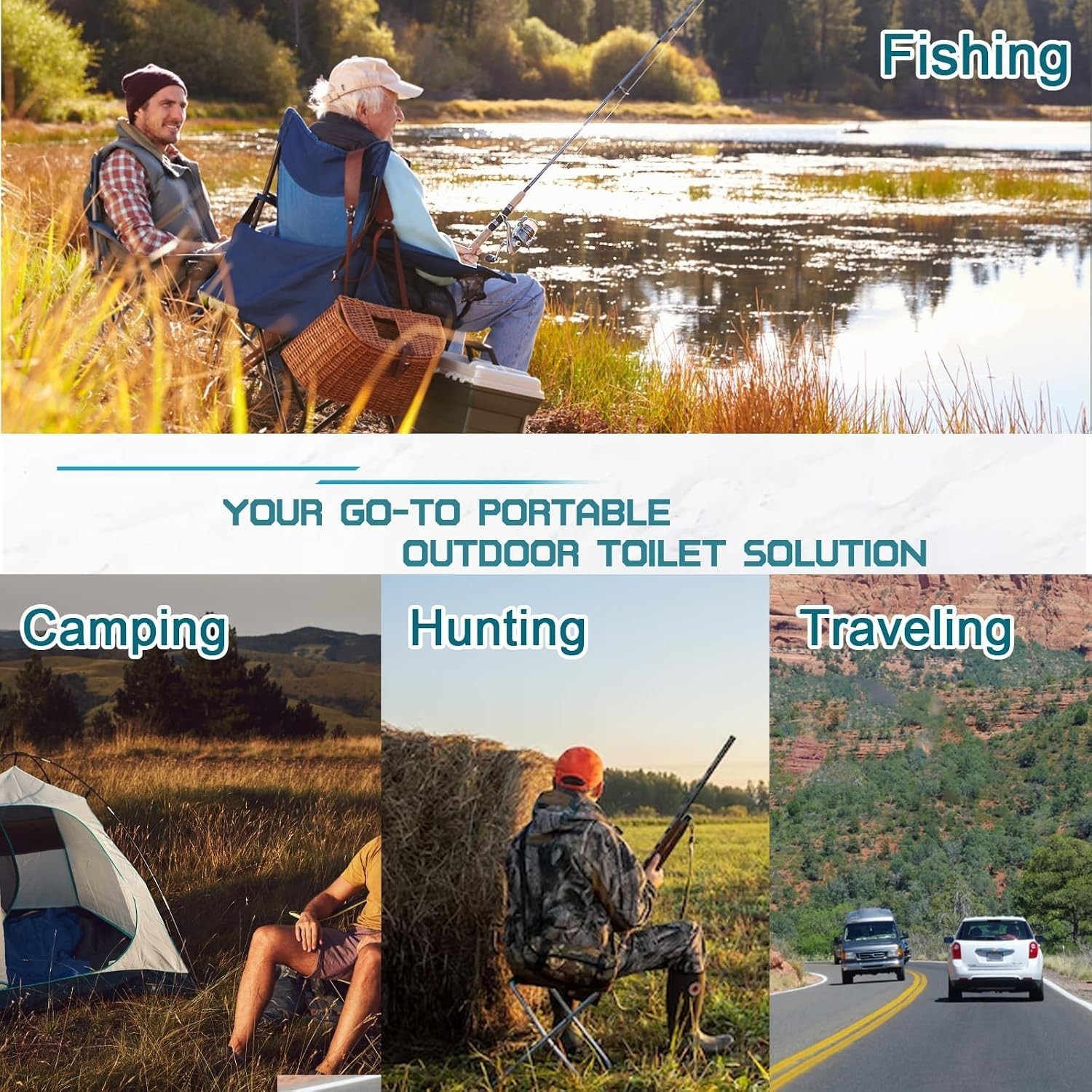 Portable Stainless Steel Hitch Toilet Seat – Supports 400lbs for Outdoor Use