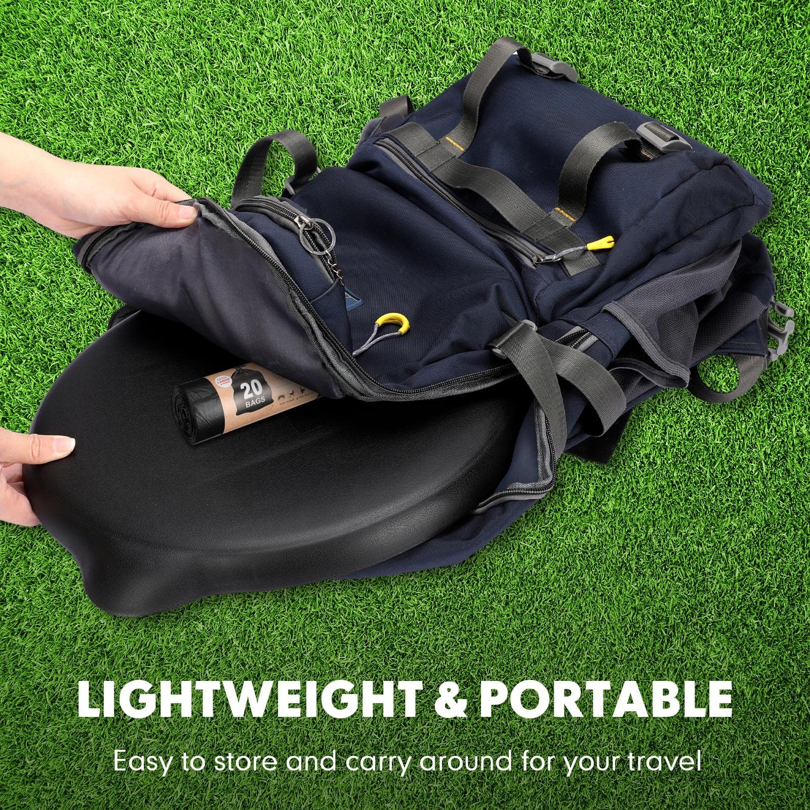 5 Gallon Bucket Toilet Seat with Lid Camping Bucket Toilet Seat with Bags Por