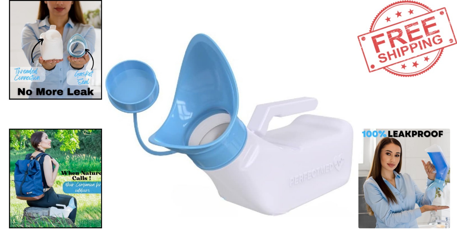 Travel-Ready 32oz Portable Female Urinal – Effortless and Discreet Solutions