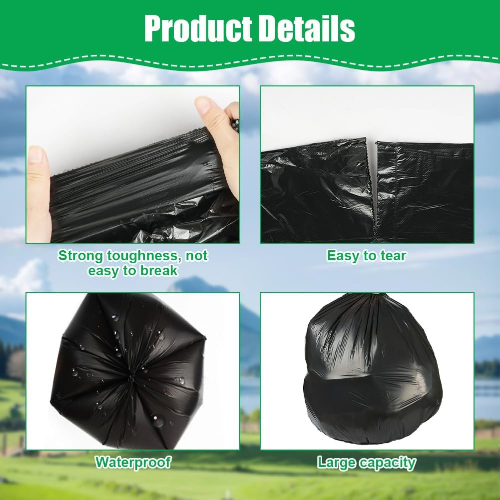 Camping Toilet Bags, 120 PCS (6 Roll) Portable Toilet Bags, Thickened Toilet Was