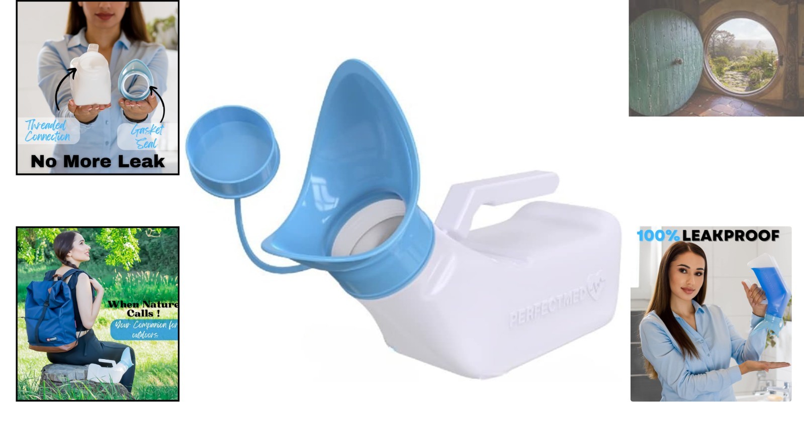 Travel-Ready Female Urinal – 32 oz Leakproof Design for Outdoor Comfort – 1 Pack