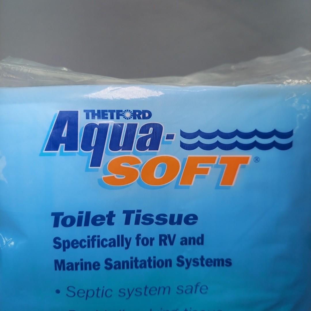 Aqua-Soft Toilet Tissue Paper Camp RV & Marine Septic Sanitation 2-ply 4-Rolls