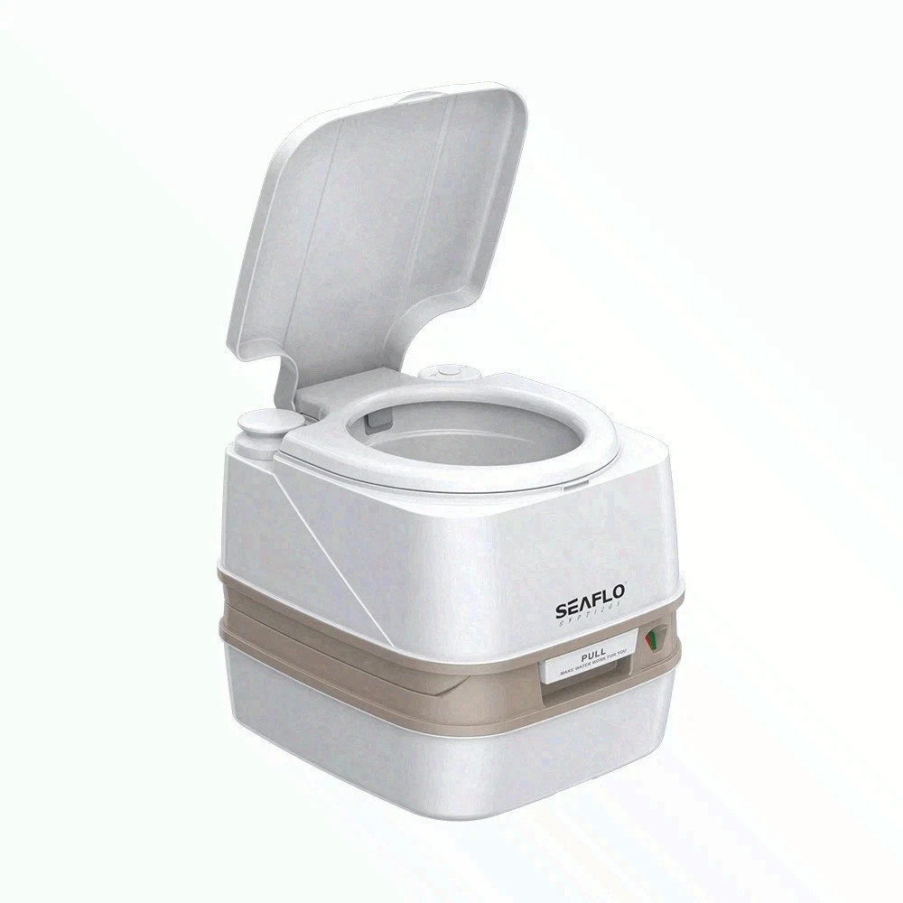 SEAFLO SFPT-12-03 3.2 Gallon Premium Portable Travel Toilet – 12L White