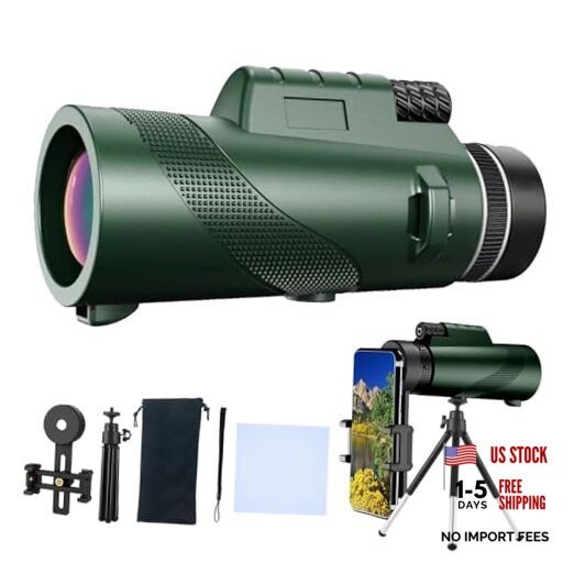 Monocular-Telescope 80×100 High Powered Monoculars High Definition for Green