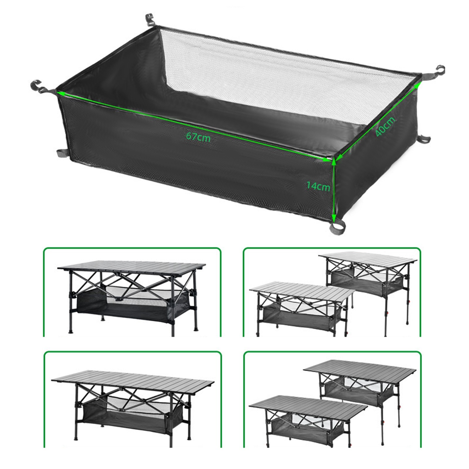 Mesh Bag Basket Organizer Polyester Assembly Breeze Barbecues Camping Net Bag