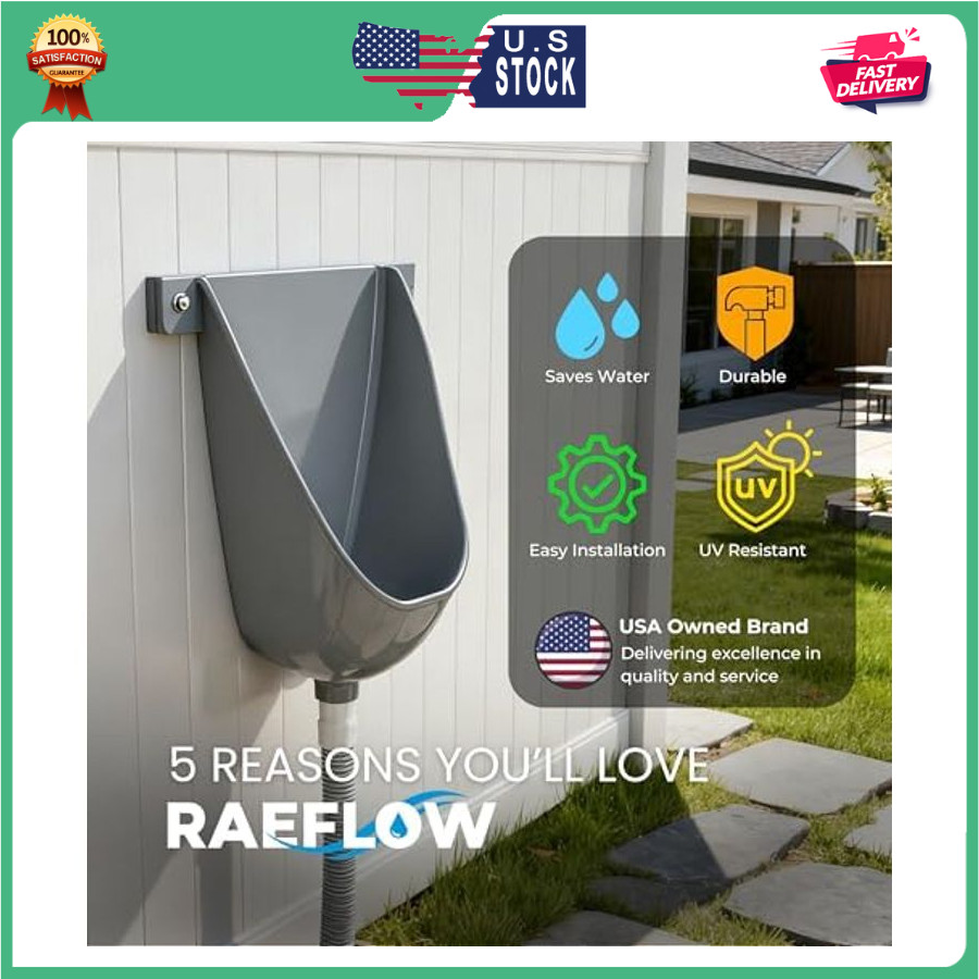 Waterless Urinal with Hose UV Resistant outside Urinal Outdoor Plastic Urinals