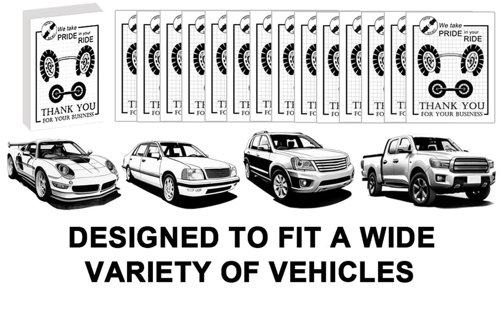 100-Pack Disposable White Paper Car Floor Mats 19×15 Inch, Universal Fit Auto…