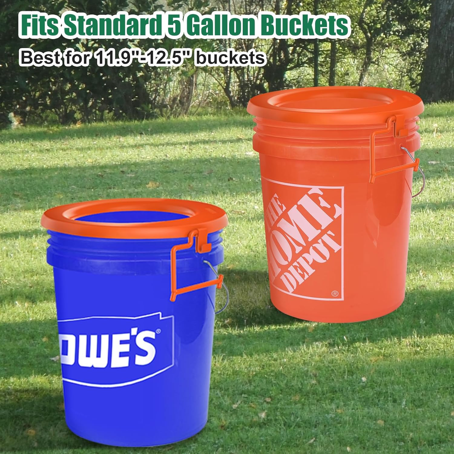 Bucket Toilet Seat, Portable Toilet Seat for 5 Gal Buckets, Camping Toilet Seat,