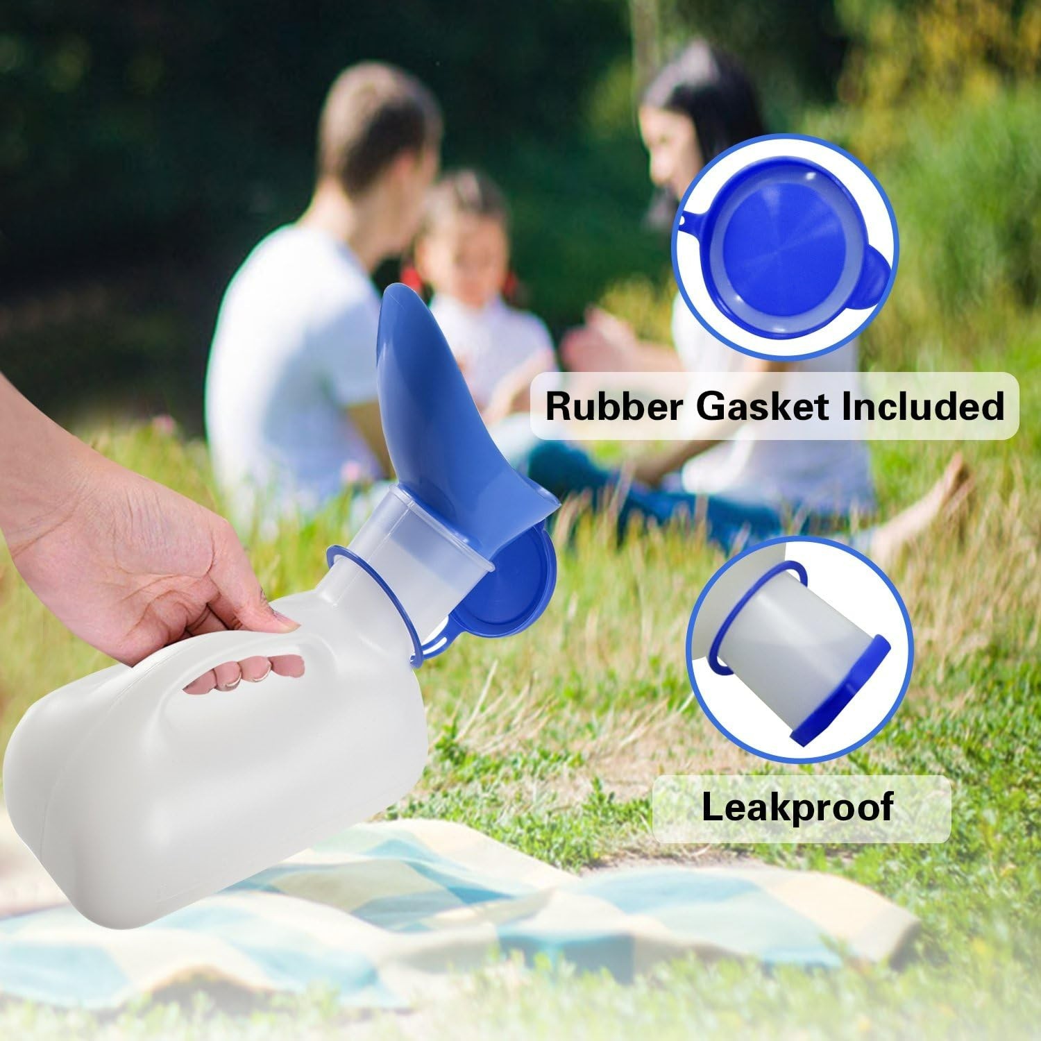 Unisex Portable Urinal, Blue, 1 Set
