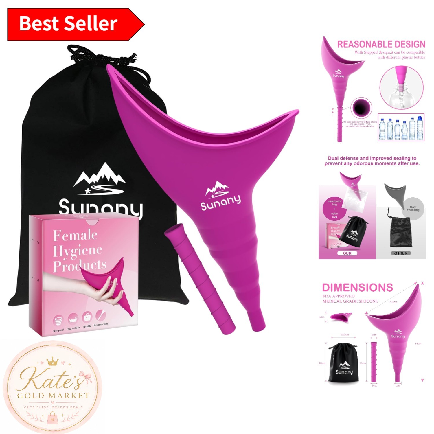 Portable Female Urination Device for Stress-Free Travel – Leak-Proof Design