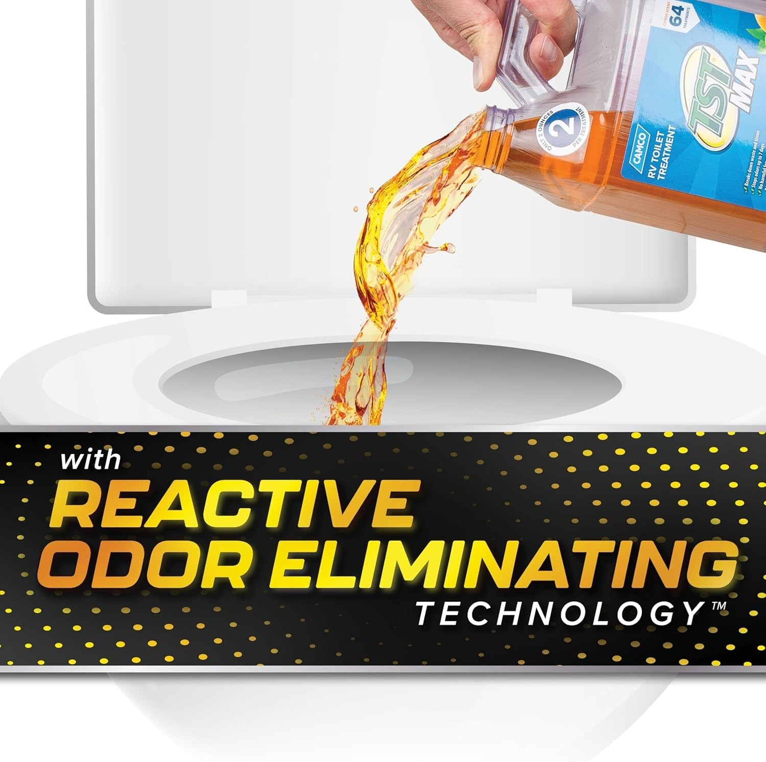 128 Fl Oz RV Toilet Treatment Pack of 1 Holding Tank Odor Control Orange