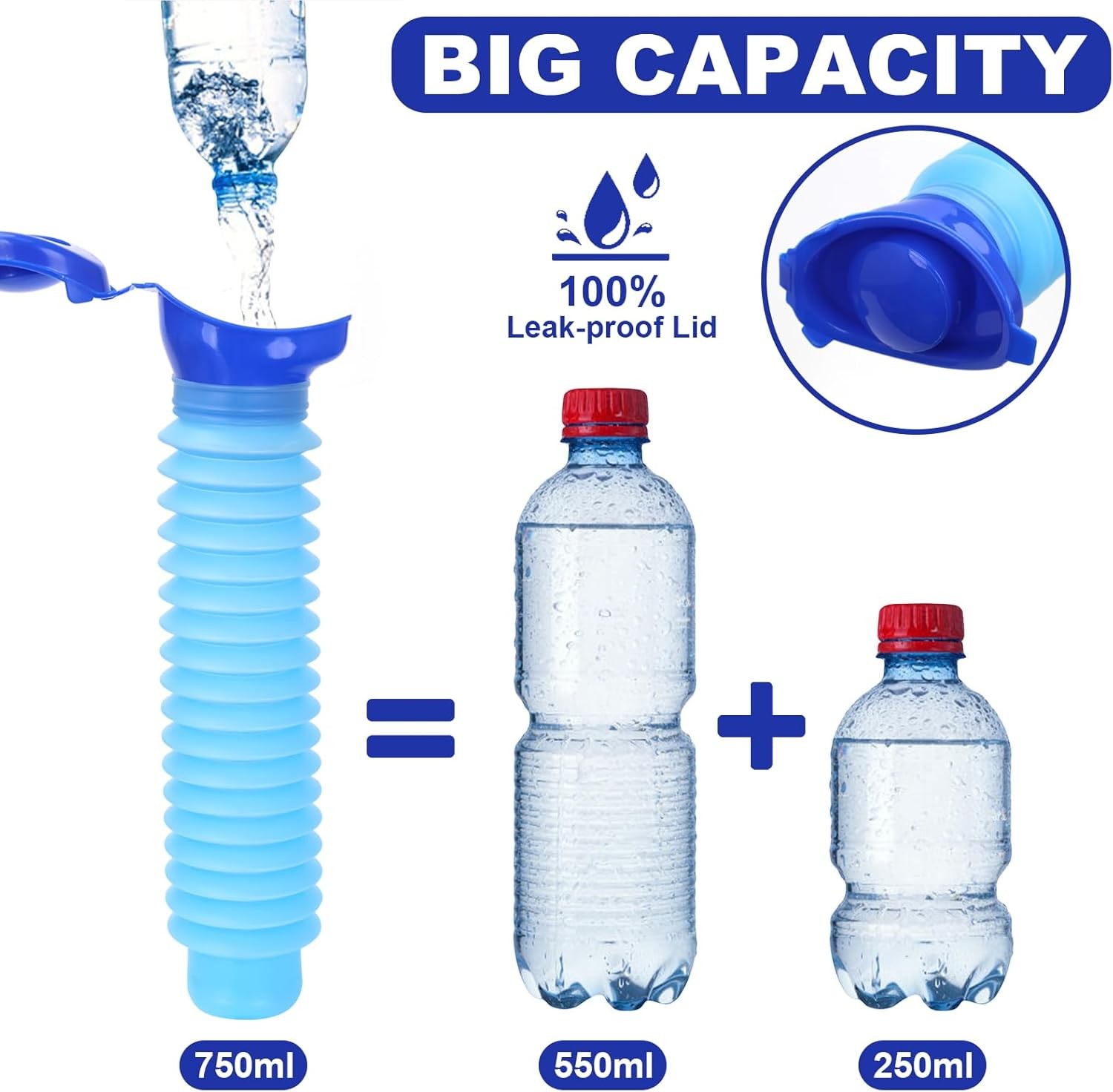Pee Sport Pee Bottle for Men,Adjustable Emergency Urinal 750ml,Portable and L…