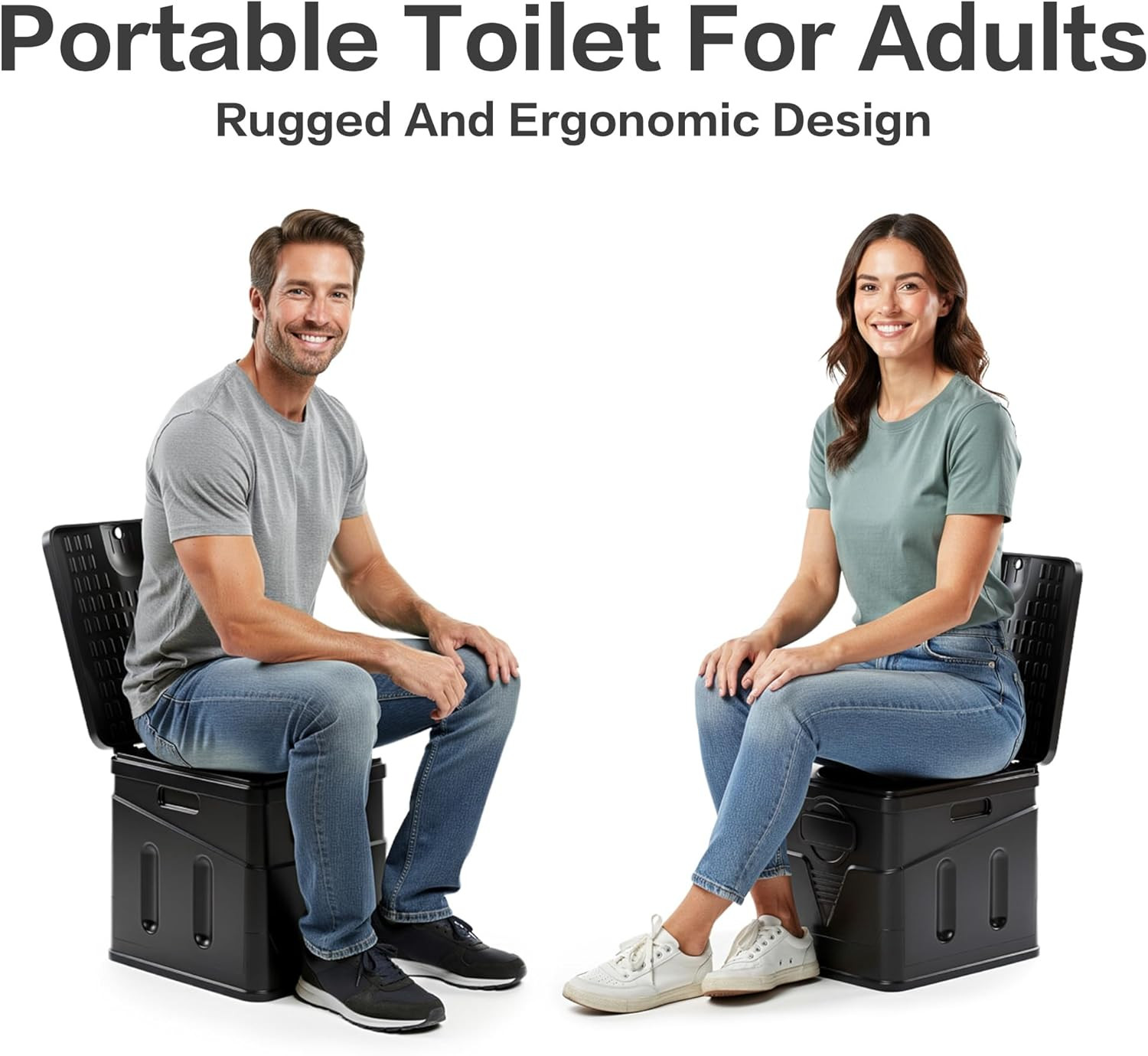 Portable Toilet,Camping Toilet Have Small Foldable Size. It Is Compact Portable