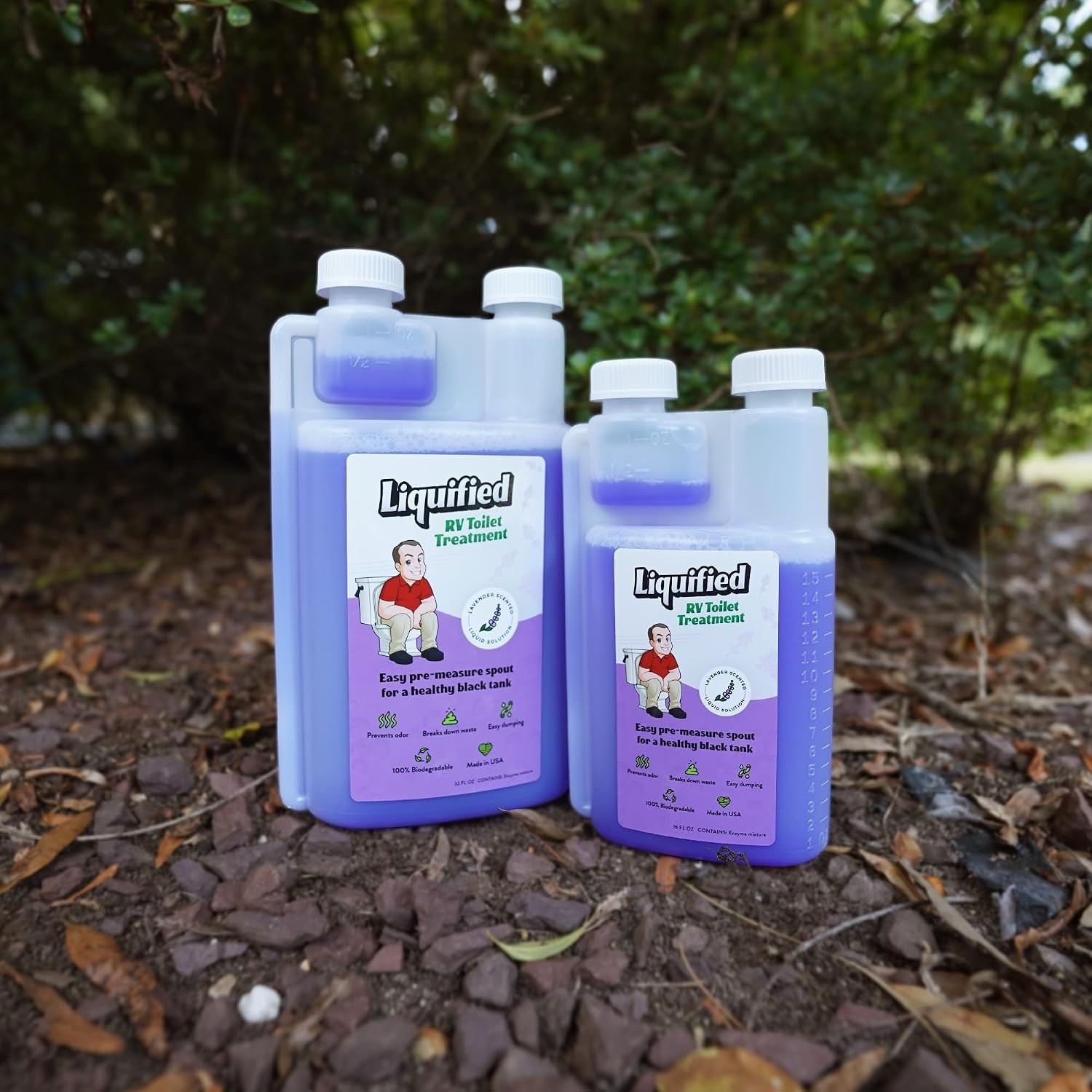 Black Holding Tank Digester Biodegradable Odor Eliminator Lavender 32oz