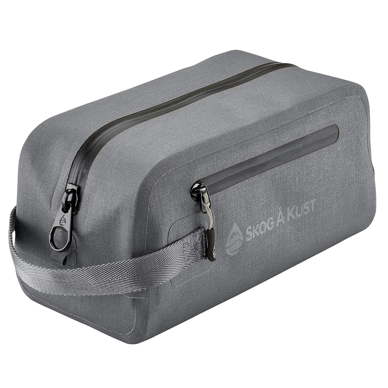 DoppSåk Waterproof & Leak-Proof Travel Toiletry Bag | Large, Charcoal Grey