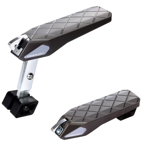 Folding Car Door Step Vehicle Pedal Ladder for Roof Access, Dark Grey