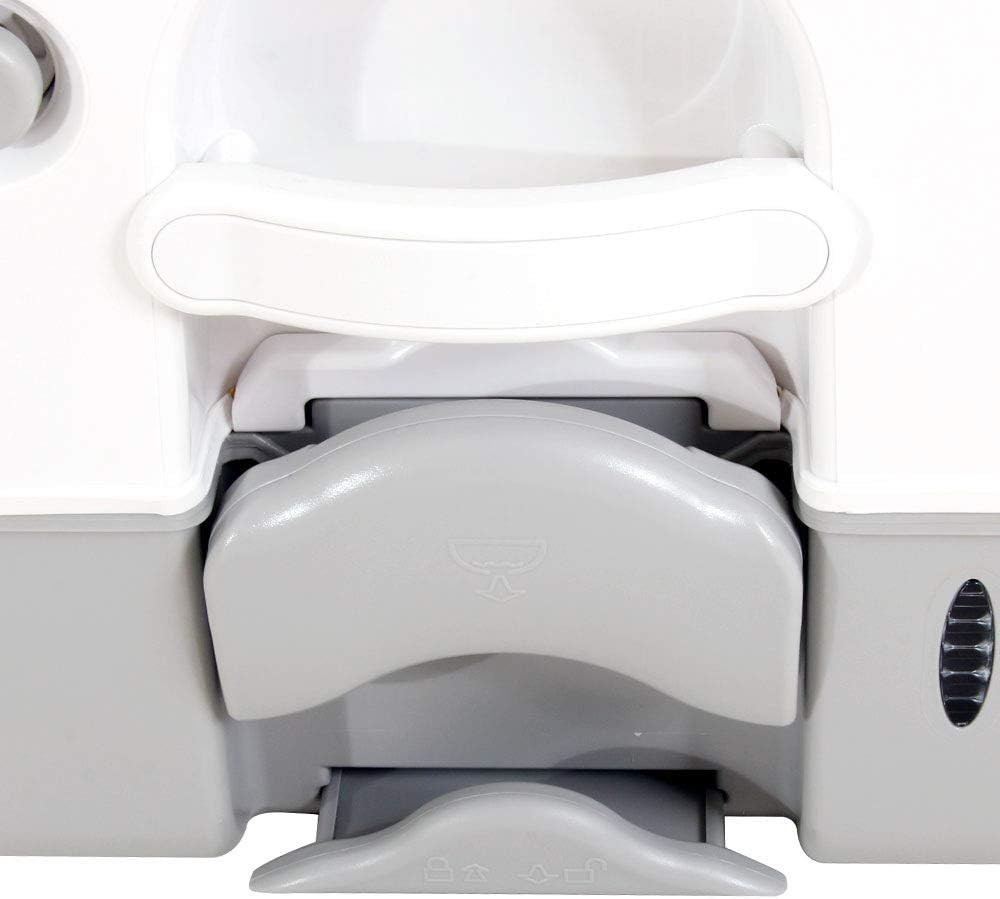 Portable 2.6 Gallon Sanitation Toilet – Compact Grey Design
