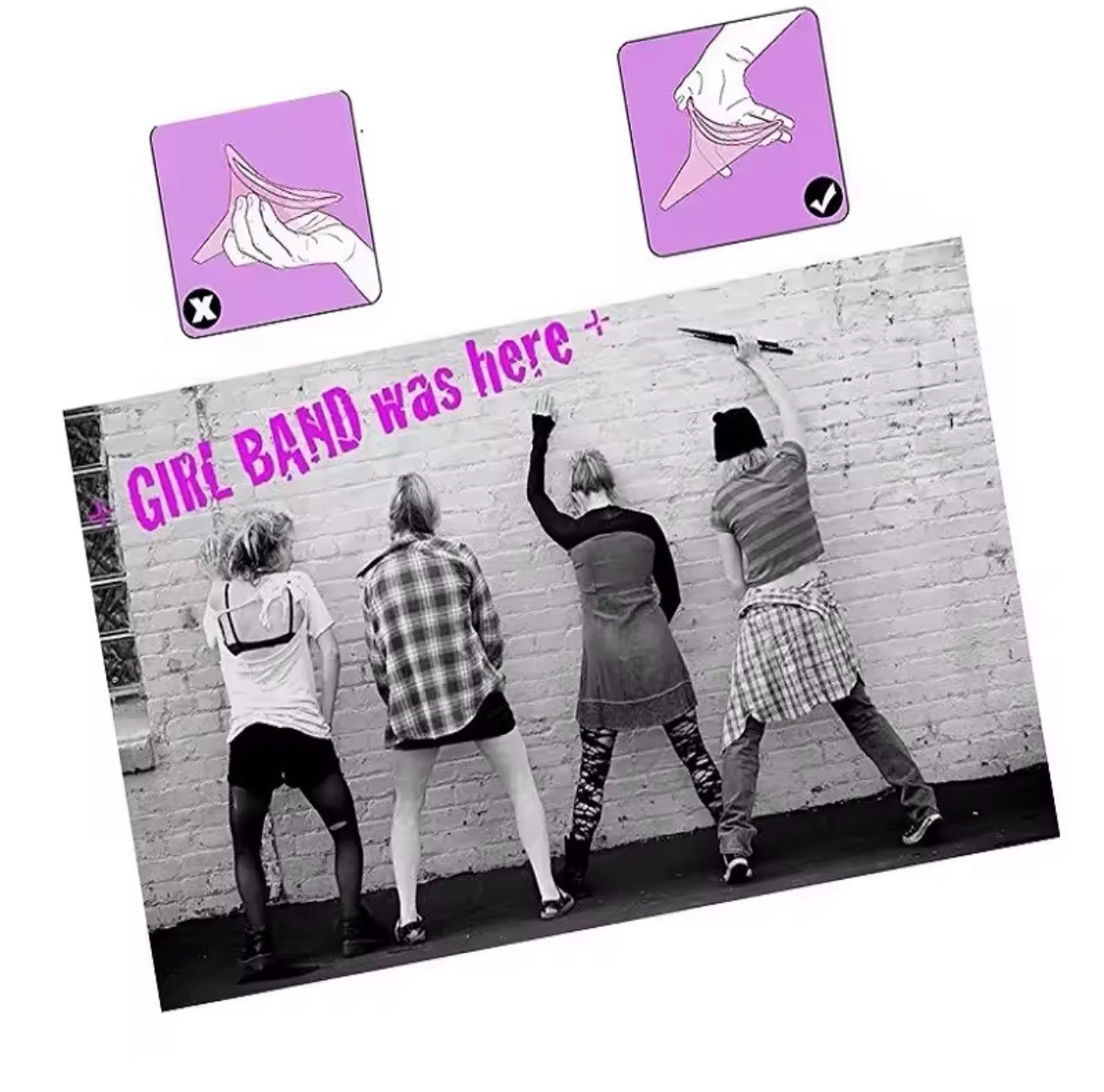 5 PCS NEW! Portable Camping Travel Toilet Women Urinal Pee Funnel Purple 5X
