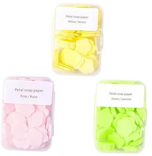 300pcs Portable Hand Washing Soap Sheets, Scented Mini Soap Sheets, Disposable