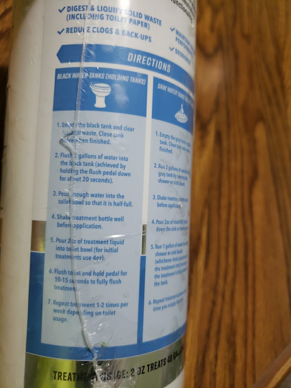 Active RV & Camper Holding Tank Digester Treatment 16 (2oz) Treatments New 32oz