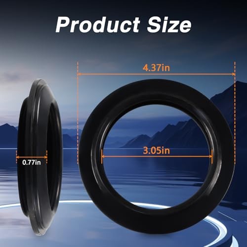 RV Toilet Lip Seal Compatible with Thetford Cassette Toilets Waste 4.5 inches