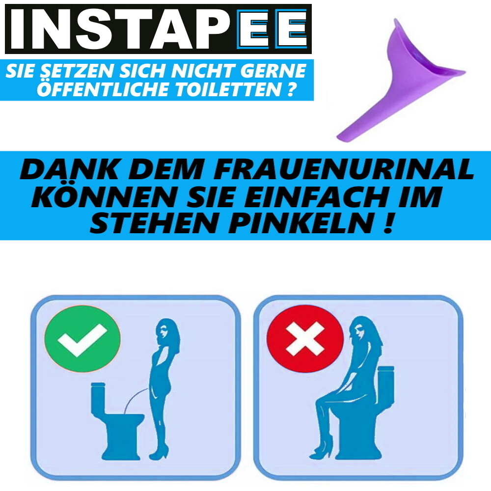 INSTAPEE women’s urinal standing peeing aid women peeing mobile toilet