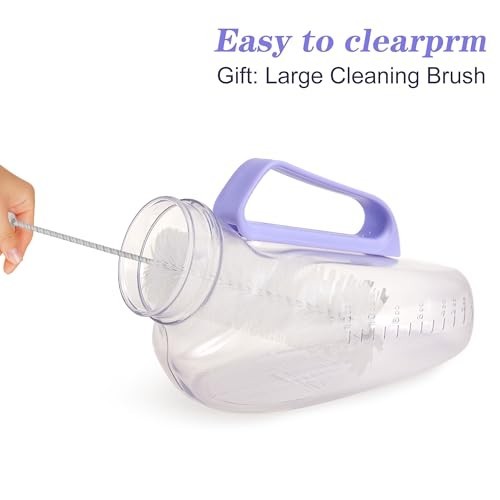 Portable Female Urinal 1200ml – Soft Rubber Funnel, Spill-Proof Lid, Travel & Ca