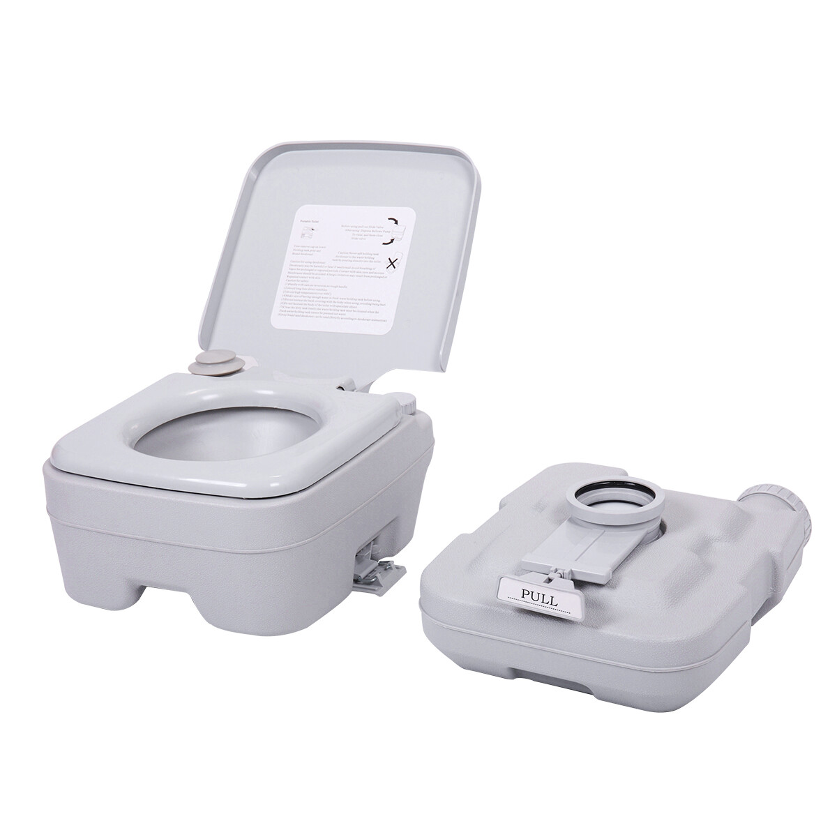 PENNYNANA 2.6 Gallon Portable Camping Toilet Travel Vehicle Boat Toilet Potty