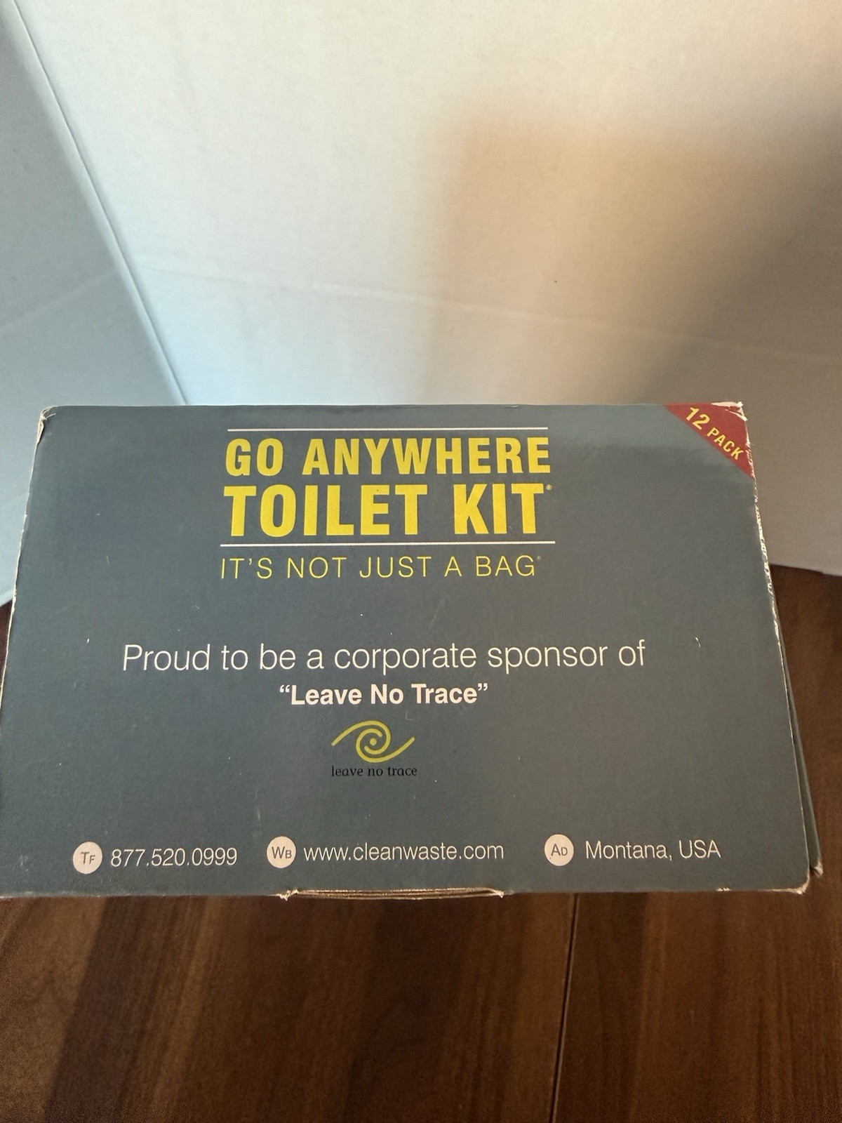 Cleanwaste GO Anywhere Toilet Waste Kits-12/Pack CASE NEW