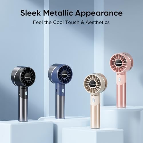 Portable Handheld Turbo Fan, Mothers Day Gifts for Mom Her Pink No Ice Cooler