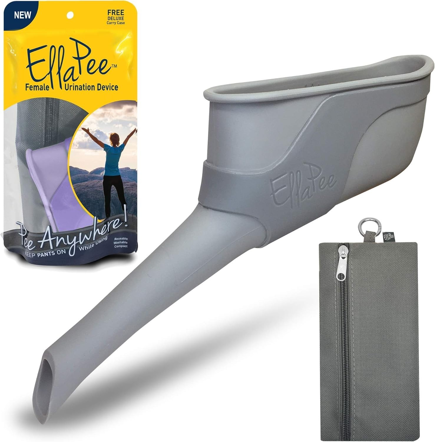 Ellapee Women’s Urinal – Medical-Grade Silicone for Camping & Outdoor Adventures