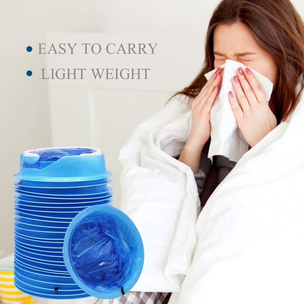 50 Pack Emesis Bag, Disposable Vomit Bags, Aircraft & Car Sickness Bag, Nausea B