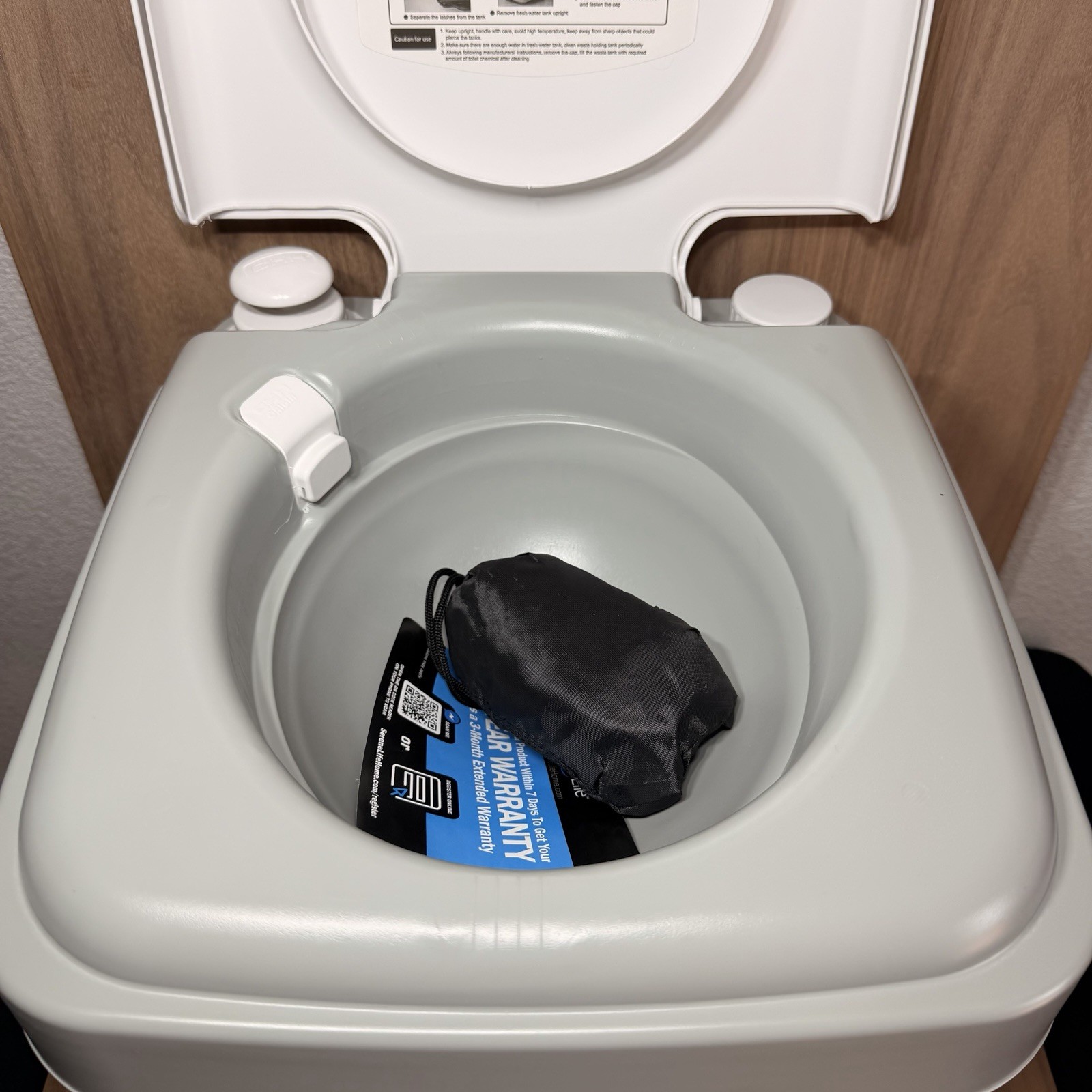 SereneLife SLCATL320 Portable Camping Toilet – Open Box, New