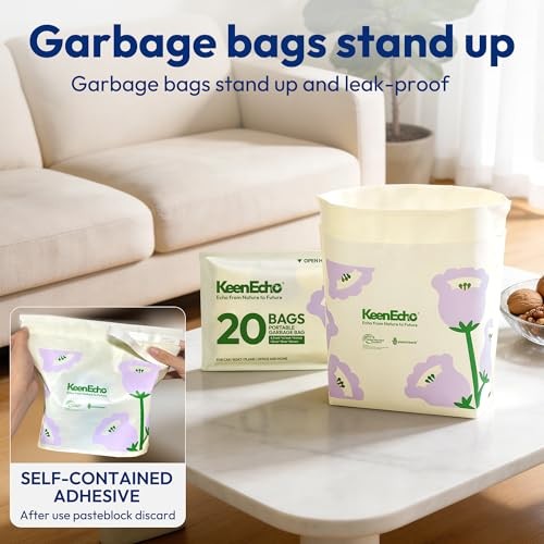 Disposable Car Garbage Bin Bags, Vomit Trash Bags Purple 20 Count (Pack of 1)