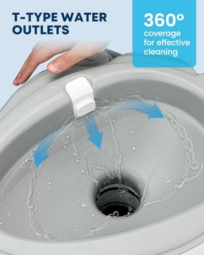 Porta Potty 5.3 Gal Kohree Camping Toilet Elongated Bowl