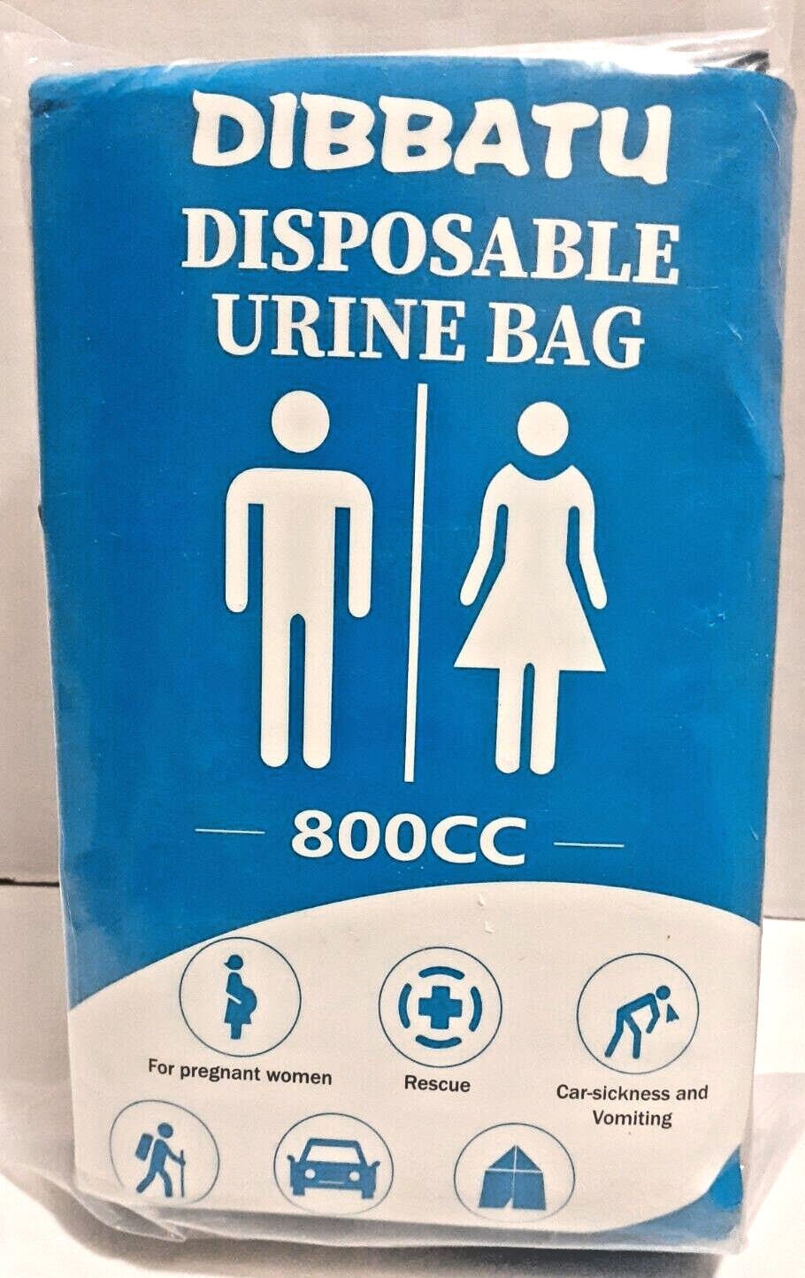 Disposable Urine / Vomit Bag 24 COUNT~ Pee Bags for Travel for Women/Men 800 CC