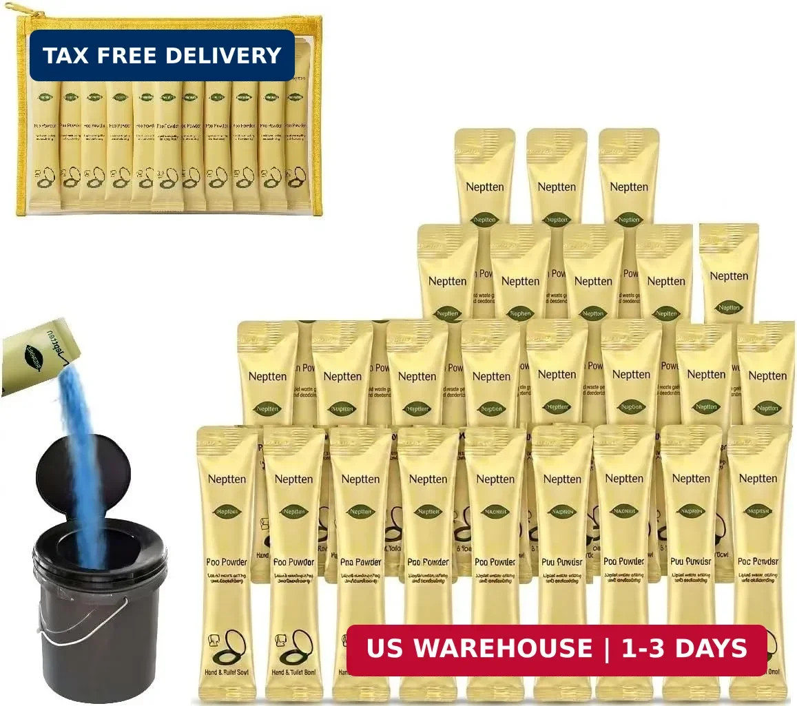 Portable Toilet Powder. Outdoor Toilet. Neutralize Odor/Fast-Acting Gel. Safe &