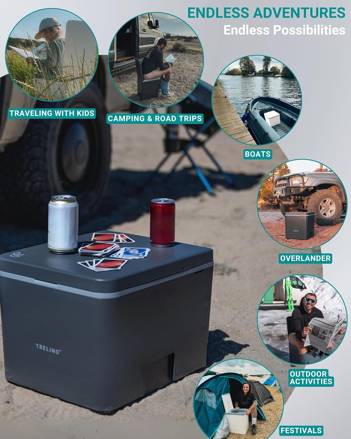 Composting Toilet Evo S Gray Portable Toilet Camping & Outdoor Odorless 1.2 gal